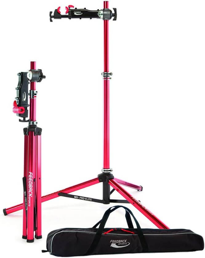 Feedback Sports Pro-Elite Bike Repair Stand Red