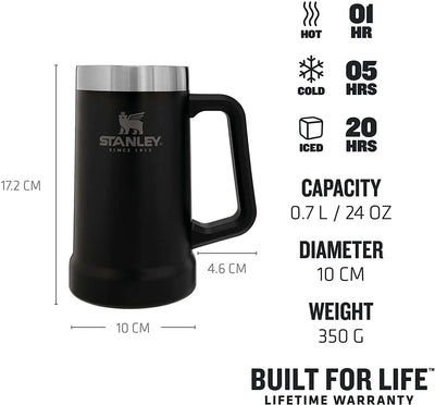 Stanley Adventure Big Grip Beer Stein 24 oz - Shop  Camping Mugs at  Trekaline