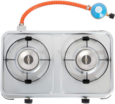 Campingaz Camping Cook CV Portable Stove with double burners for outdoor cooking