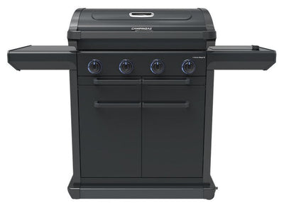 Campingaz 4 Series Onyx S Outdoor Gas BBQ Grill for backyard cooking, featuring sturdy design and multiple burners.