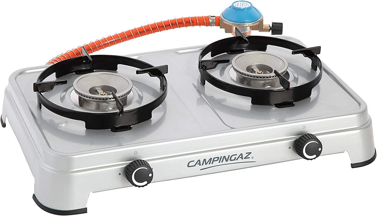 Campingaz Camping Cook CV portable stove with dual burners for outdoor cooking in the Emirates.