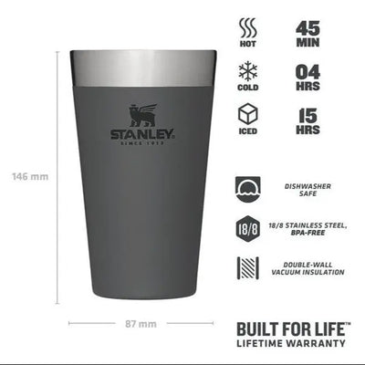 Stanley Adventure Stacking Beer Pint Insulated Cup - 16 oz / 470 ml