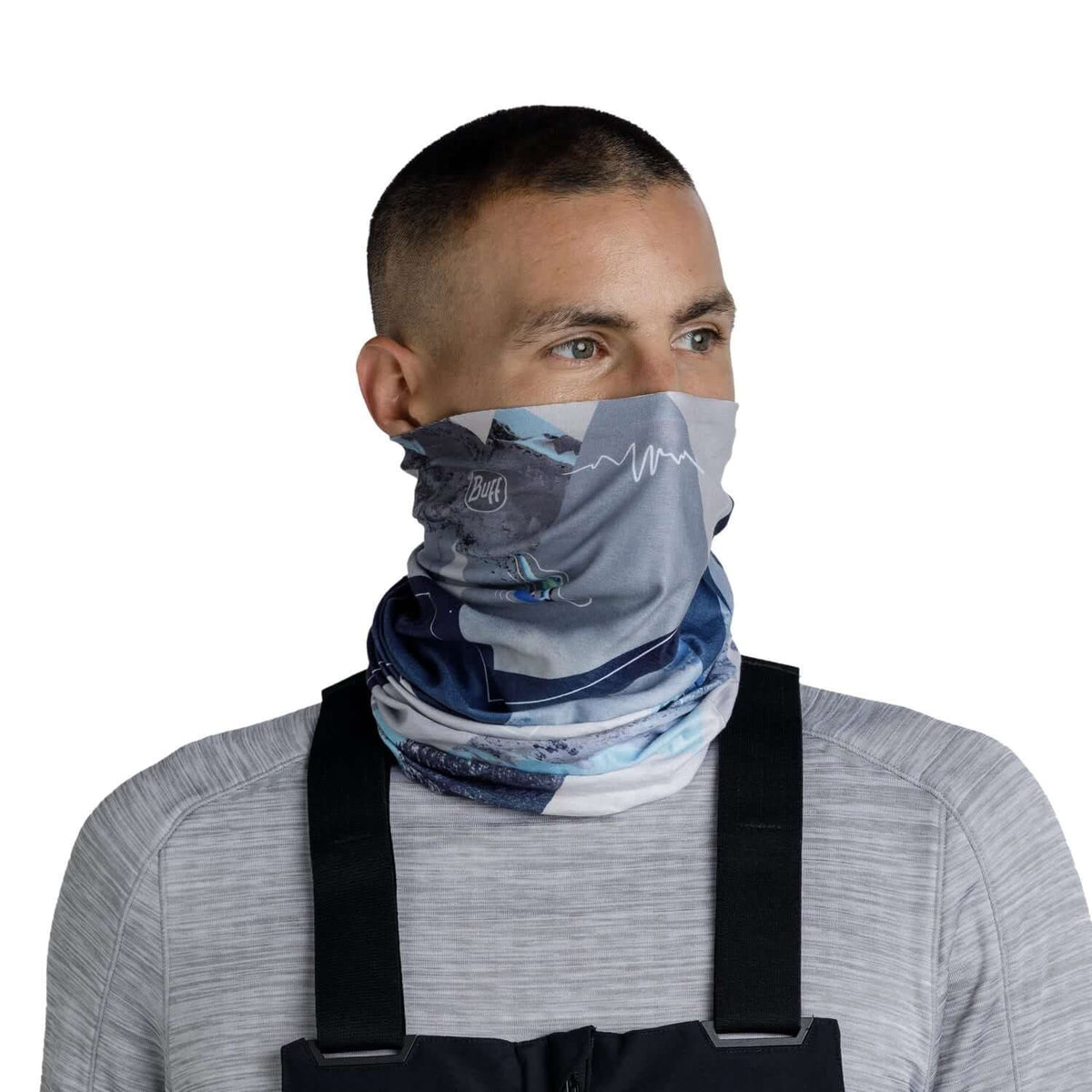 Buff Thermonet Neckwear Synth Blue Thermal Outdoor Scarf