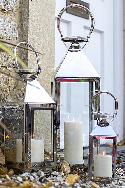 La Hacienda Palma Stainless Steel Lantern