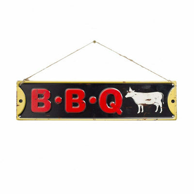 La Hacienda Steel Embossed BBQ Wall Sign