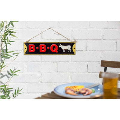 La Hacienda Steel Embossed BBQ Wall Sign
