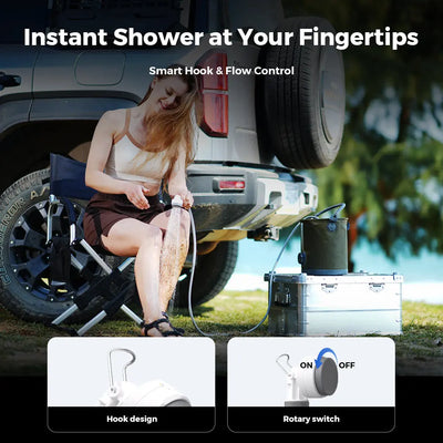 Flextail Tiny Shower Portable Camp Shower - Shop  Camp Showers at  Trekaline