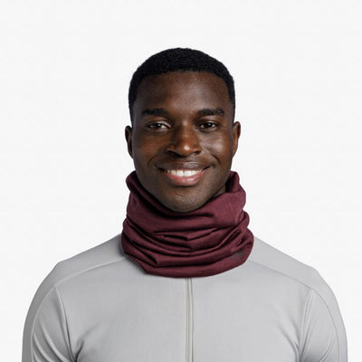 Buff Merino Lightweight Neckwear - Solid Garnet