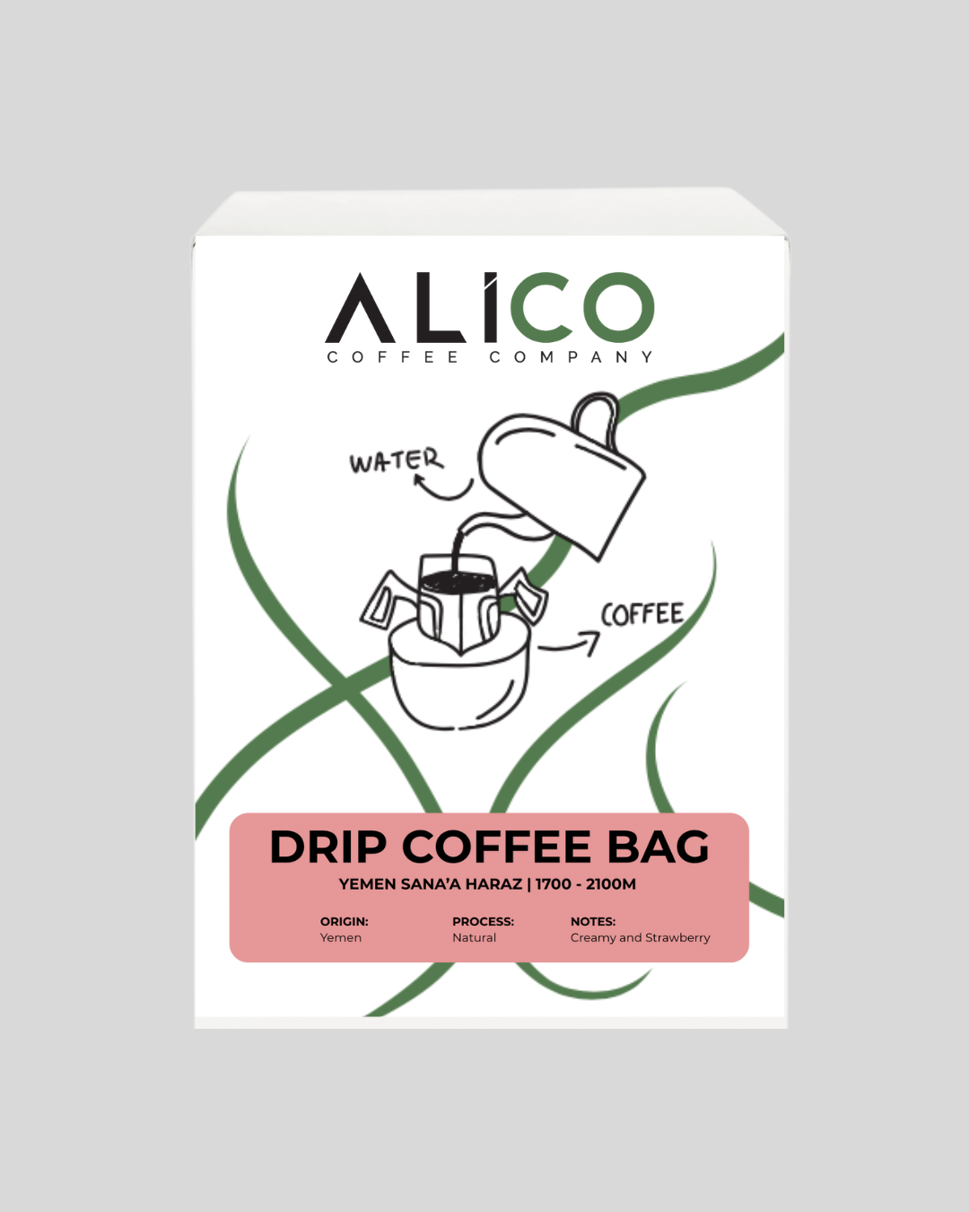 Alico Coffee Yemen Sana'a Haraz Drip Coffee Bags