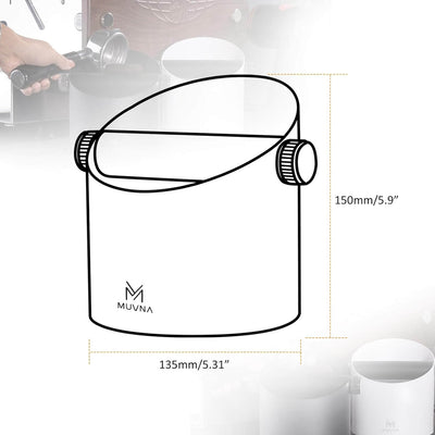 Muvna Angled Espresso Knock Box