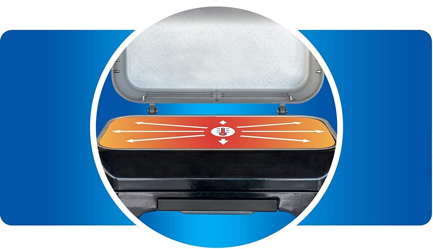 Campingaz Attitude 2go CV tabletop gas grill cooking surface