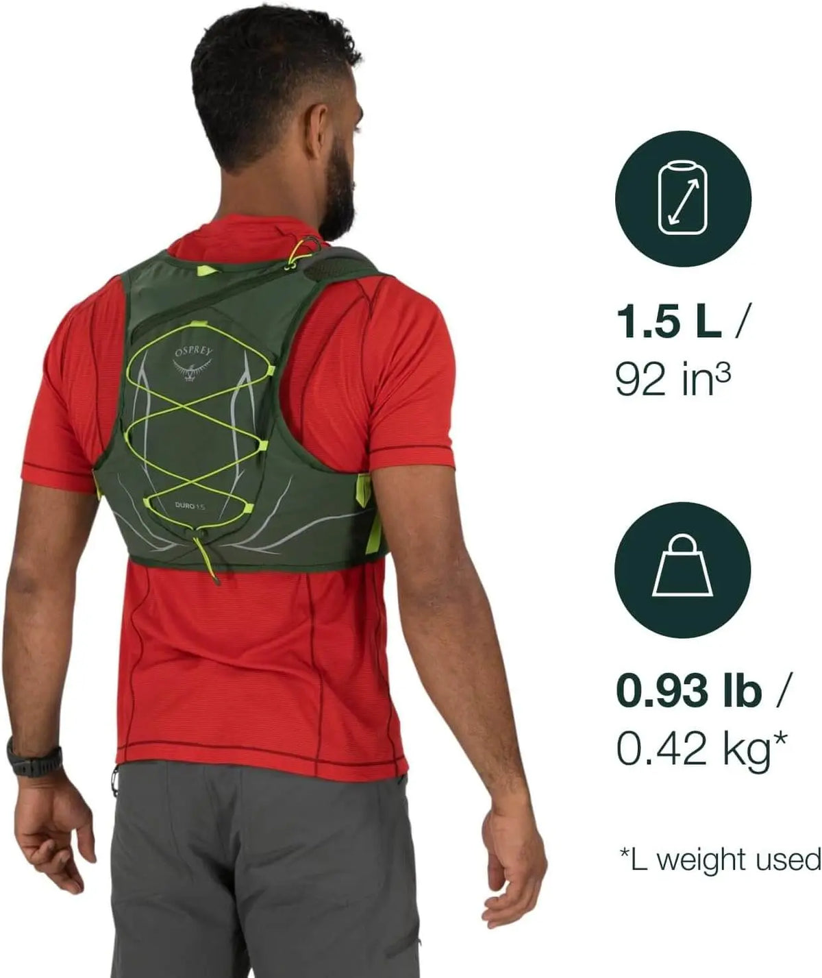Osprey Duro 1.5 Running Hydration Vest - Men - Shop  Running Hydration Vests at  Trekaline