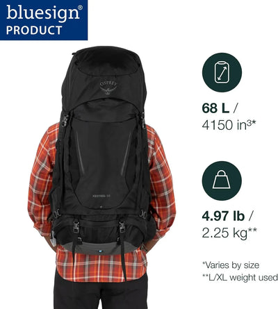 Osprey Kestrel 68 Backpacking Pack - Men - Shop  Backpacking Packs at  Trekaline