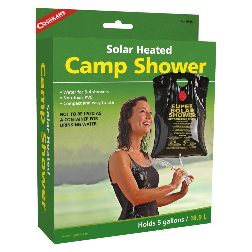 Coghlan's Solar Heated Camp Shower 19L - Shop  Camp Showers at  Trekaline