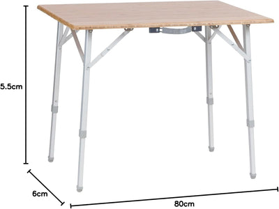Vango Bamboo Folding Table 80cm - Shop  Camp Tables at  Trekaline