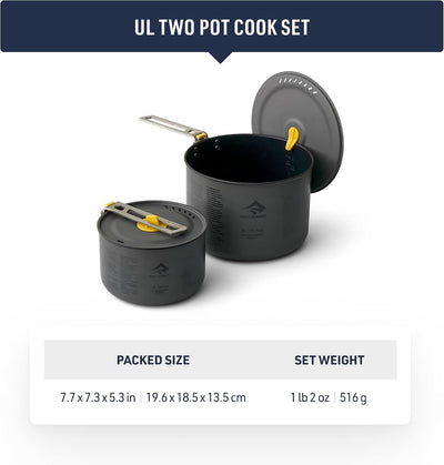 Sea to Summit Frontier Ultralight Two Pot Set - Shop  Cook Pots at  Trekaline