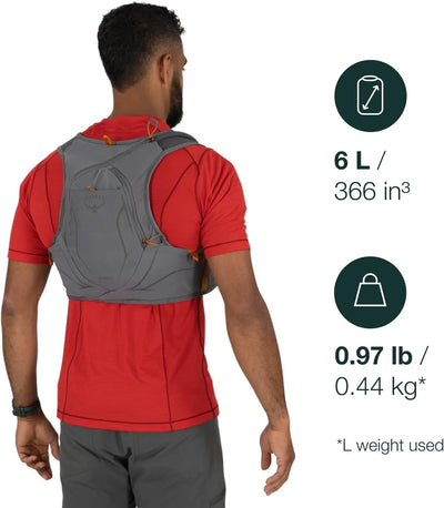 Osprey Duro 6 - Men Running Hydration Vest - Shop  Running Hydration Vests at  Trekaline
