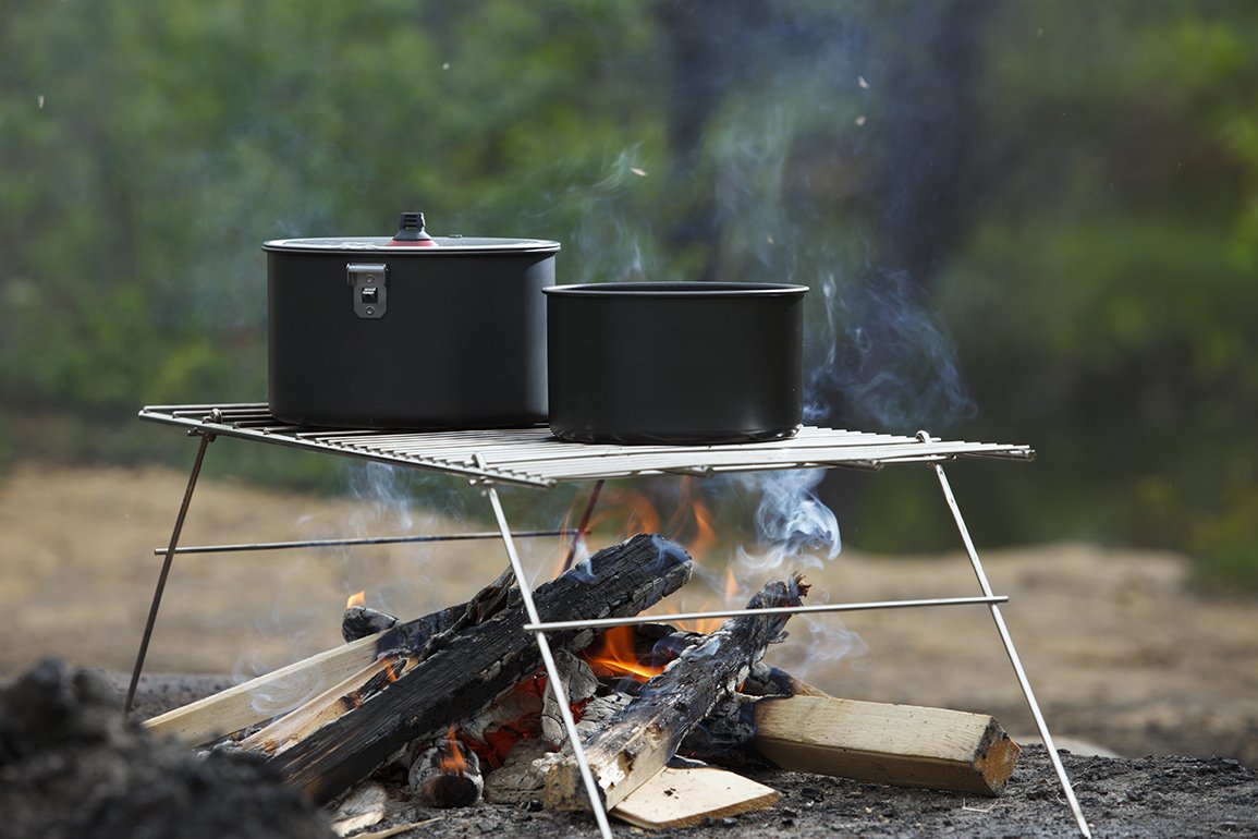 Coghlan's Folding Camp Grill 24x12 - Shop  Campfire Grills at  Trekaline