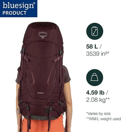 Osprey Kyte 58 Backpacking Pack - Women - Shop  Backpacking Packs at  Trekaline