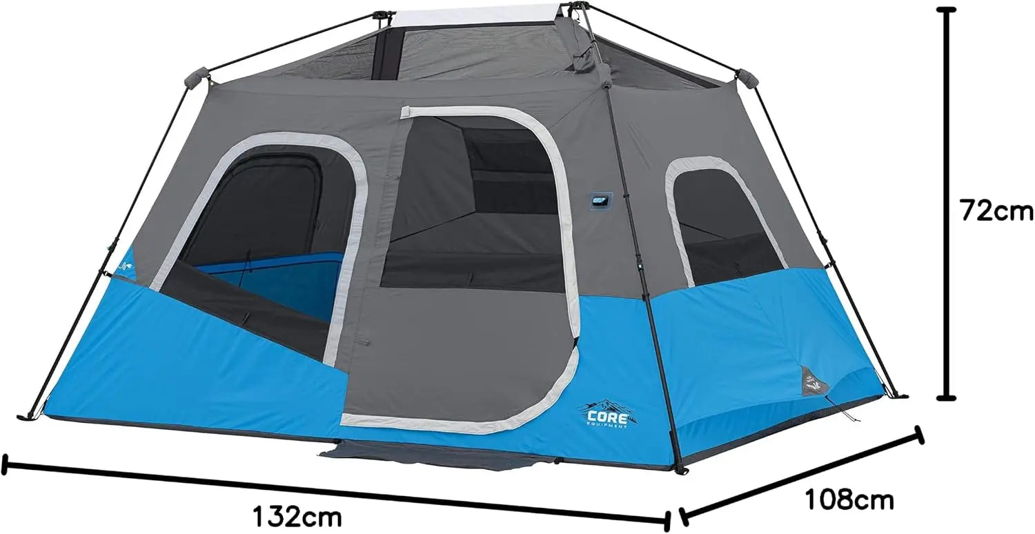 Core Equipment 6 Person Lighted Tent - Shop  Camping Tents at  Trekaline