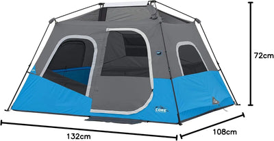 Core Equipment 6 Person Lighted Tent - Shop  Camping Tents at  Trekaline