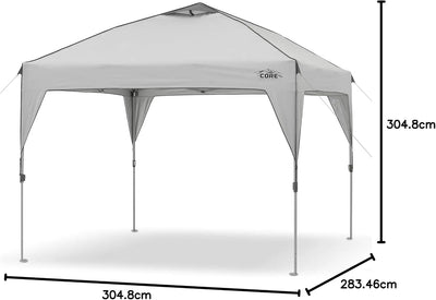 Core Equipment Instant Canopy 10ft x 10ft Light Grey - Shop  Shade Shelters at  Trekaline