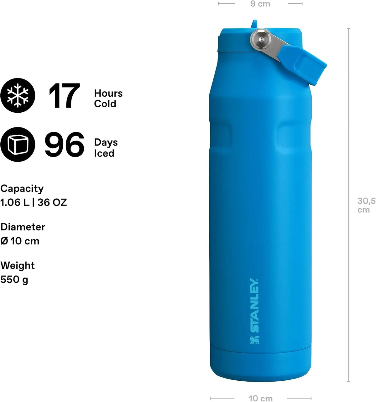 Stanley IceFlow Bottle with Flip Straw Lid 34 oz - Shop  Tumblers at  Trekaline