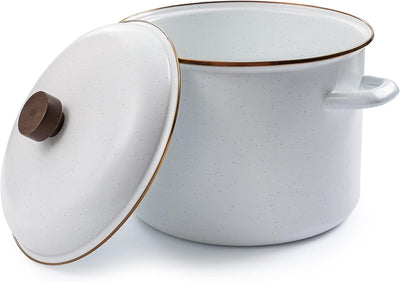 Barebones Enamel Eggshell Stock Pot 7.5L - Shop  Cook Pots at  Trekaline