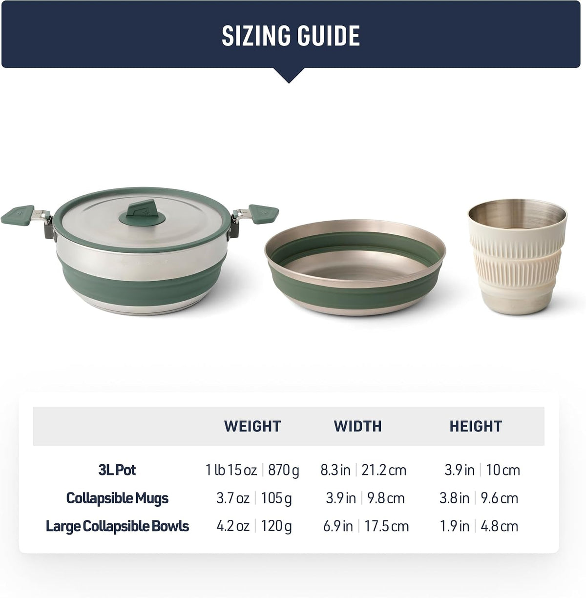 Sea to Summit Detour Stainless Steel One Pot Cook Set - Shop  Camping Utensil Sets at  Trekaline