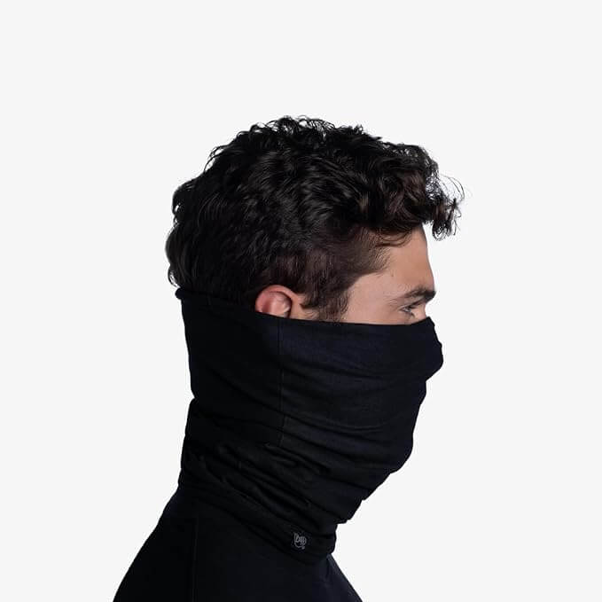 Buff Reversible Polar Fleece Solid Black