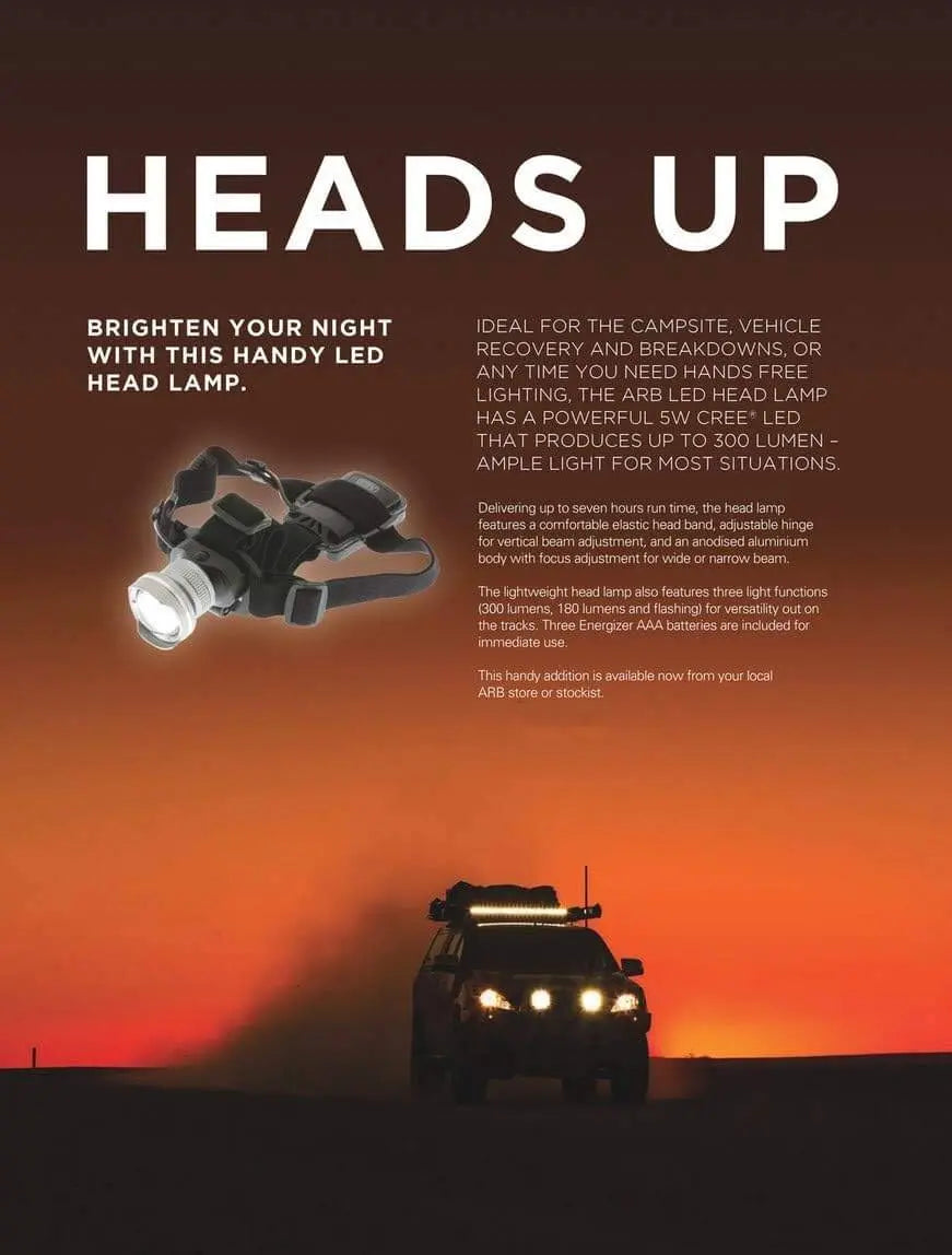 ARB LED Headlamp Hands-Free Camping Light