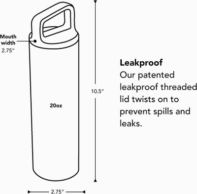 MiiR Wide Mouth Insulated Water Bottle 20 oz
