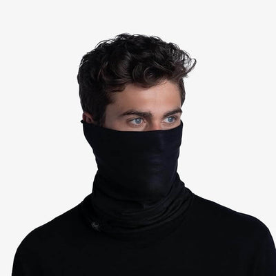 Buff Reversible Polar Fleece Solid Black
