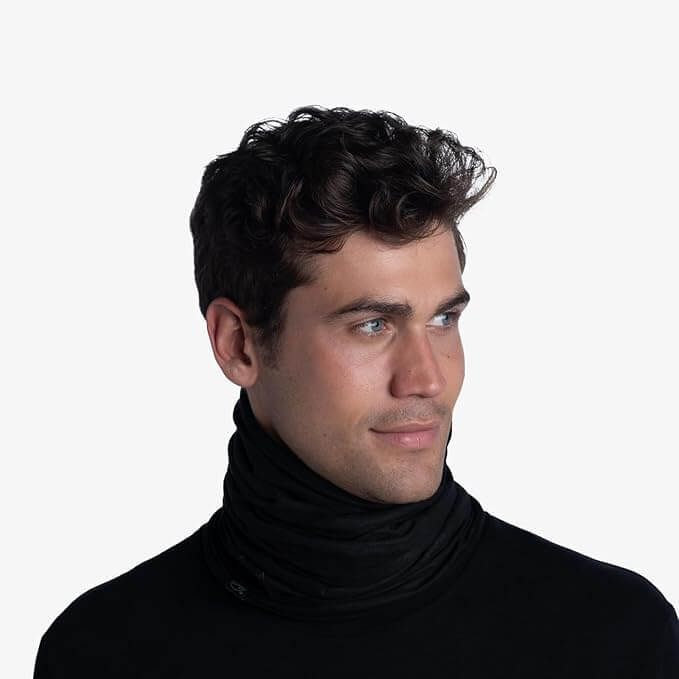 Buff Reversible Polar Fleece Solid Black