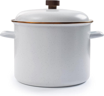 Barebones Enamel Eggshell Stock Pot 7.5L - Shop  Cook Pots at  Trekaline
