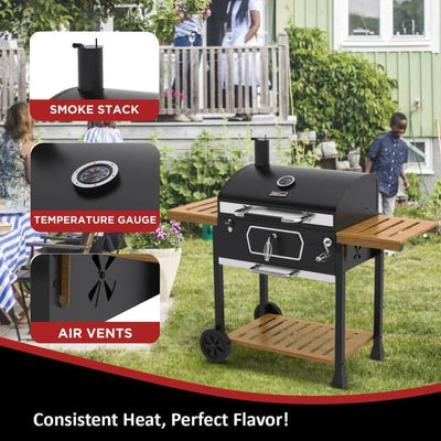 Royal Gourmet Deluxe 30-Inch Charcoal Grill