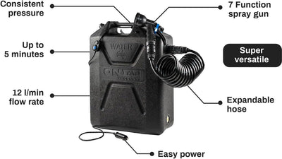 Ontap Portable Shower 22 L and 12 V with 7-Mode Spray