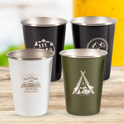 JetShark Stainless Steel Cup 12 oz 4 Pack - Shop  Camping Cups at  Trekaline