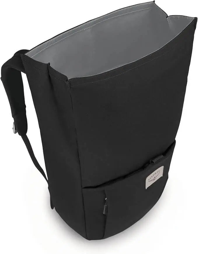 Osprey Arcane Roll Top backpack, durable everyday bag with modern design, crafted from recycled fabric.
