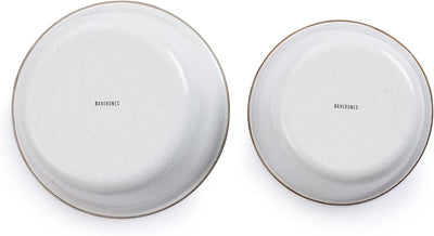 Barebones Enamel Eggshell Mixing Bowl Set of 2 - Shop  Camping Bowls at  Trekaline