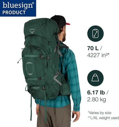 Osprey Aether Plus 70 Backpacking Pack - Men - Shop  Backpacking Packs at  Trekaline