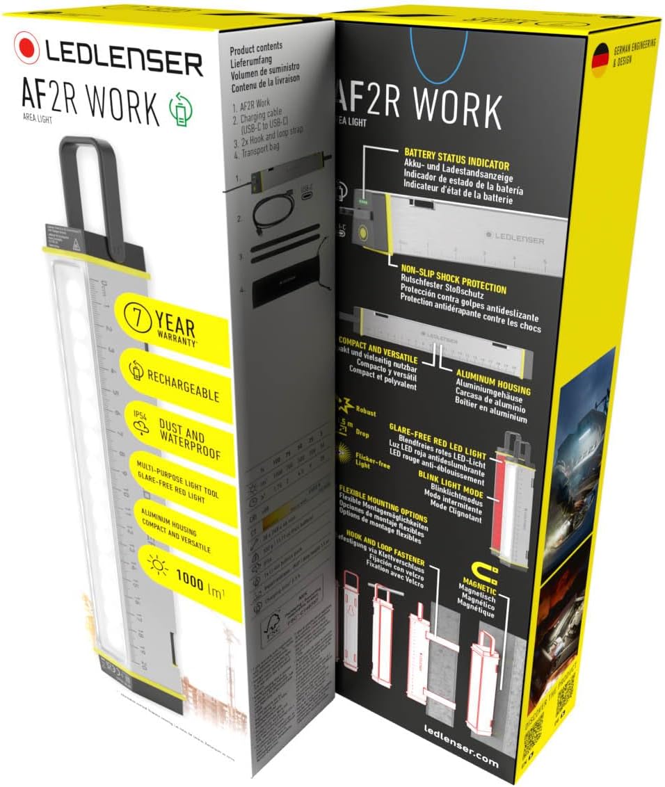 Ledlenser AF2R Work Rechargeable Floodlight - Shop  Outdoor Lighting at  Trekaline