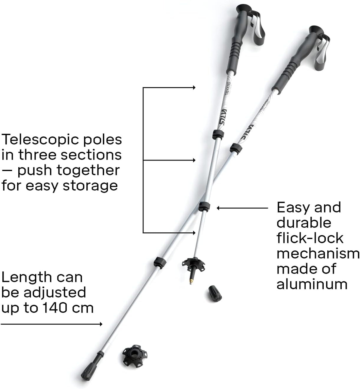 Silva Trekking Poles Aluminum