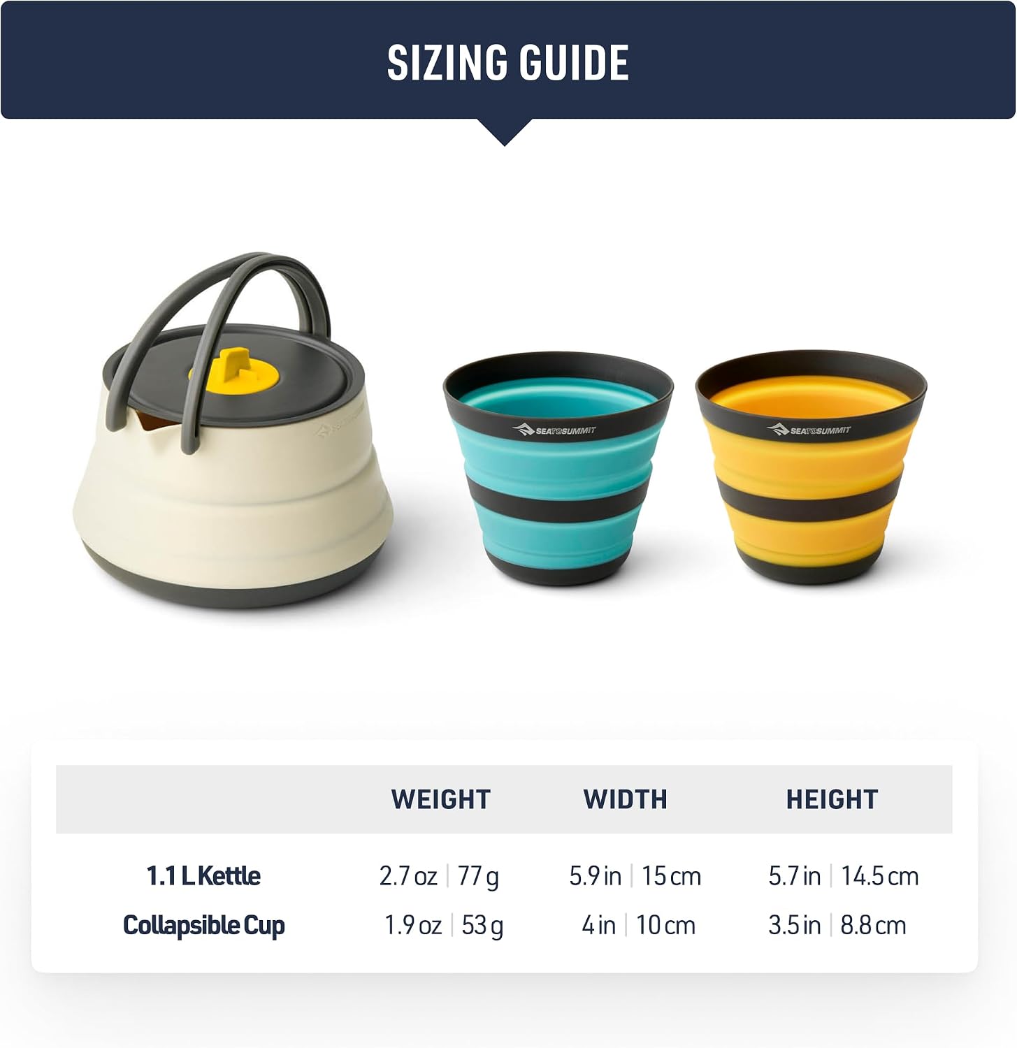 Sea to Summit Frontier Ultralight Collapsible Kettle Set - Shop  Camping Utensil Sets at  Trekaline