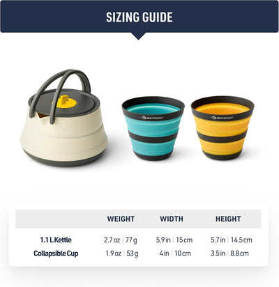 Sea to Summit Frontier Ultralight Collapsible Kettle Set - Shop  Camping Utensil Sets at  Trekaline