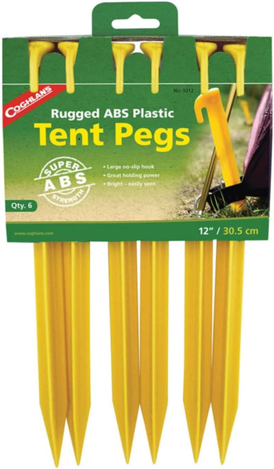 Coghlan's 12-Inch Recycled Tent Pegs 6 Pack - Shop  Tent Stakes at  Trekaline
