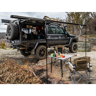 ARB Aluminum Awning with Light Kit - 2.5m x 2.5m - Black