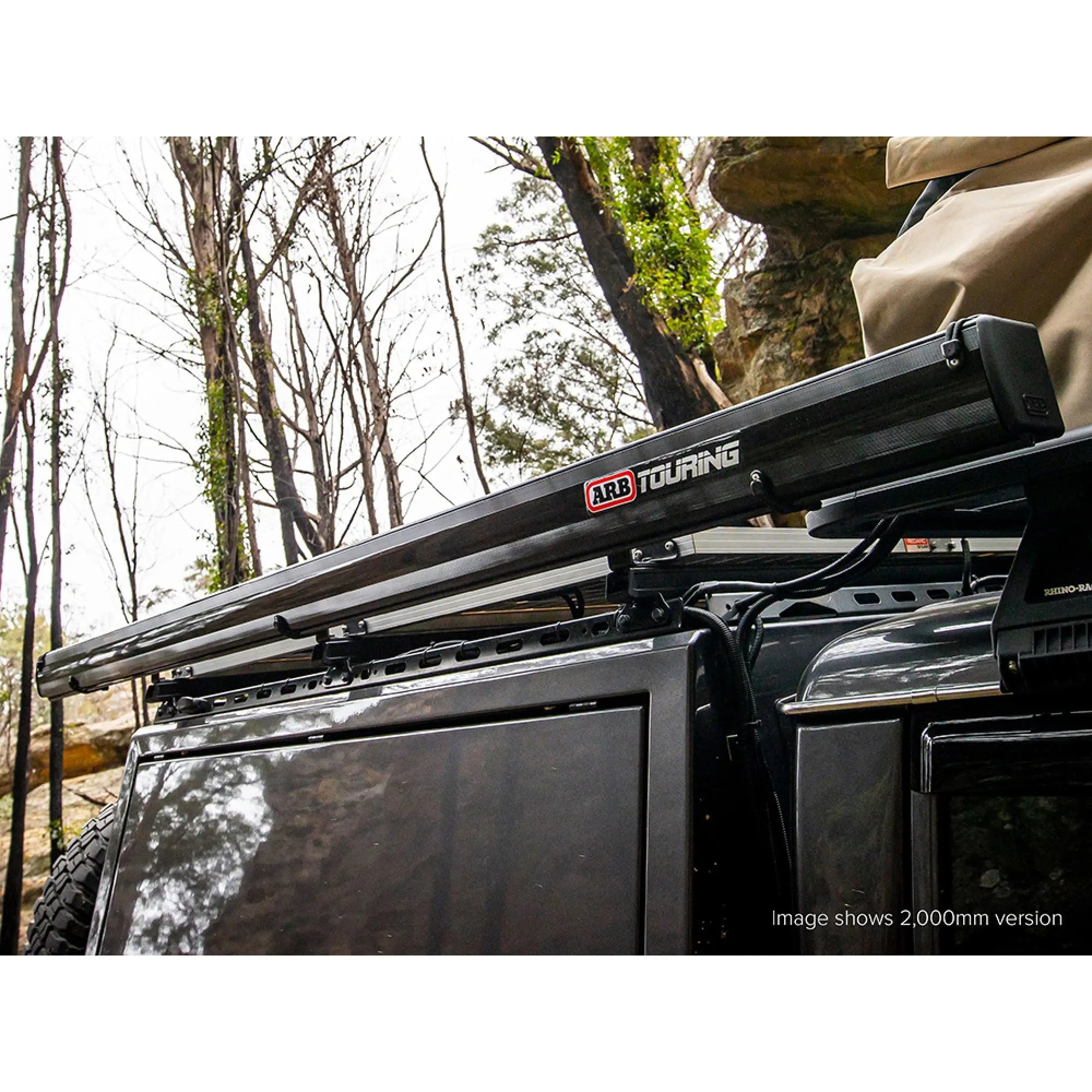 ARB Aluminum Awning with Light Kit - 3m x 2.5m Black - Shop  Awnings at  Trekaline