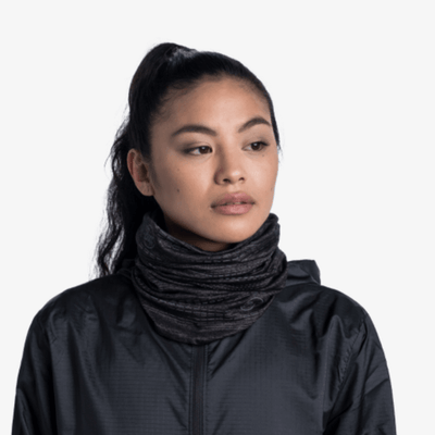 Buff Reflective UV Neck Gaiter Solid Black