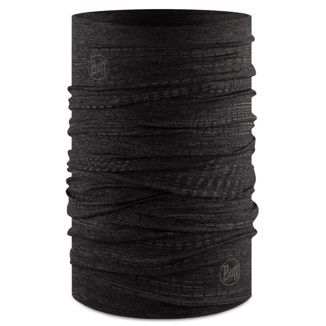 Buff Reflective UV Neck Gaiter Solid Black